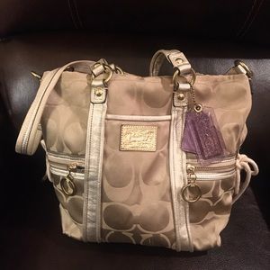 Coach Gold Poppy Handbag